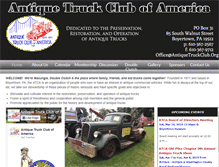 Tablet Screenshot of antiquetruckclub.org